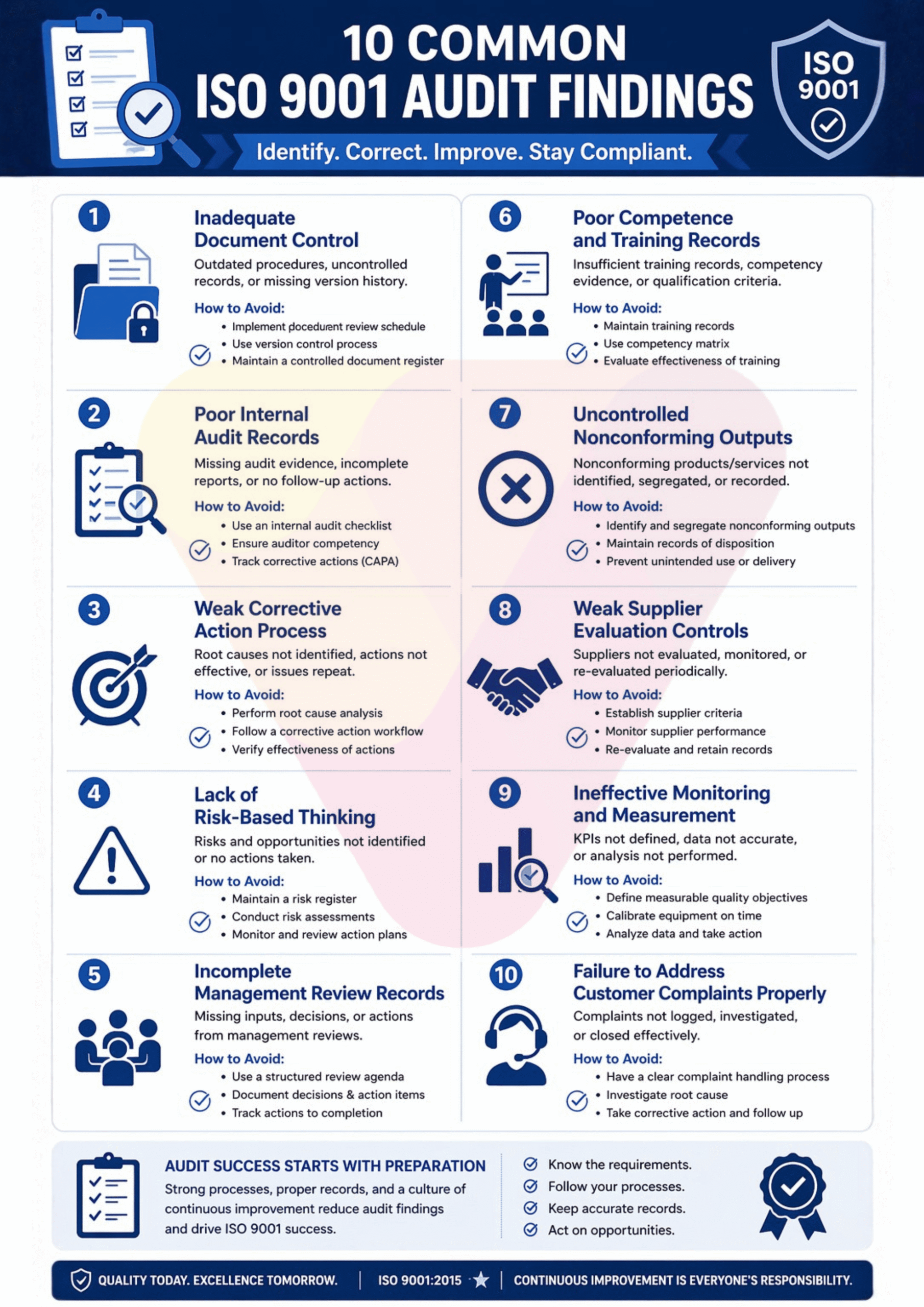 10 Common ISO 9001 Audit Findings