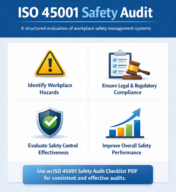 ISO 45001 Safety Audit Checklist – Download Free PDF Template
